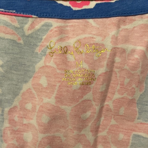 LILY PULITIZER Merrill Tank Top in Blue Haven Little Flamenco Pineapple - Picture 5 of 7